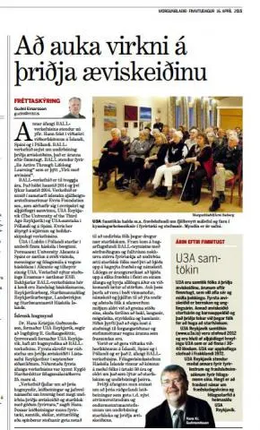 U3A grein mogga
